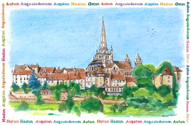 Autun vue de Saint Pancrace rvb