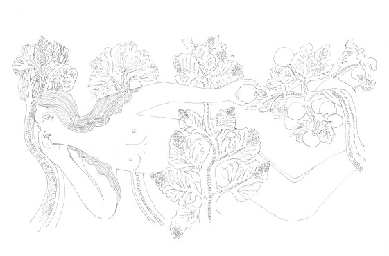 Eve encre sur papier hahnemuhle